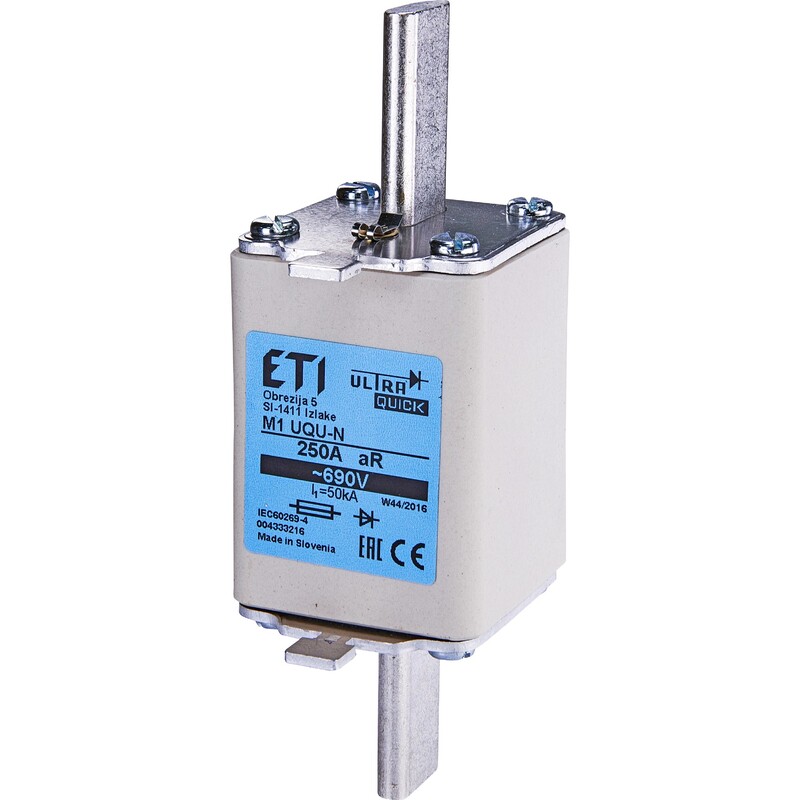 Предохранитель ETI NH1 UQ aR 200A 690V (50kA) (4333214)
