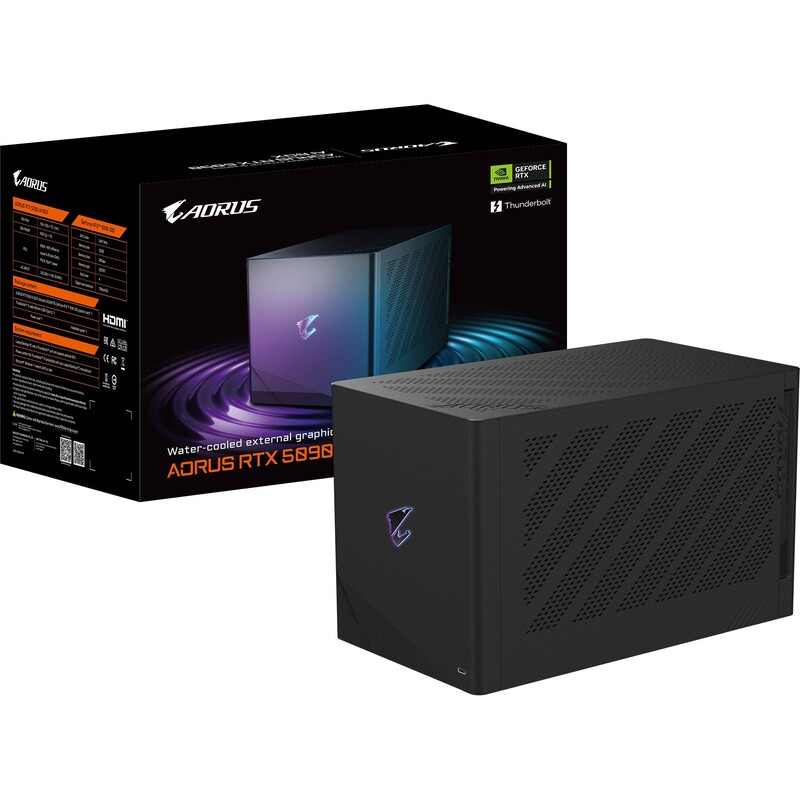 Відеокарта GF RTX 5090 32GB GDDR7 Aorus AI Box Gigabyte (GV-N5090IXEB-32GD)