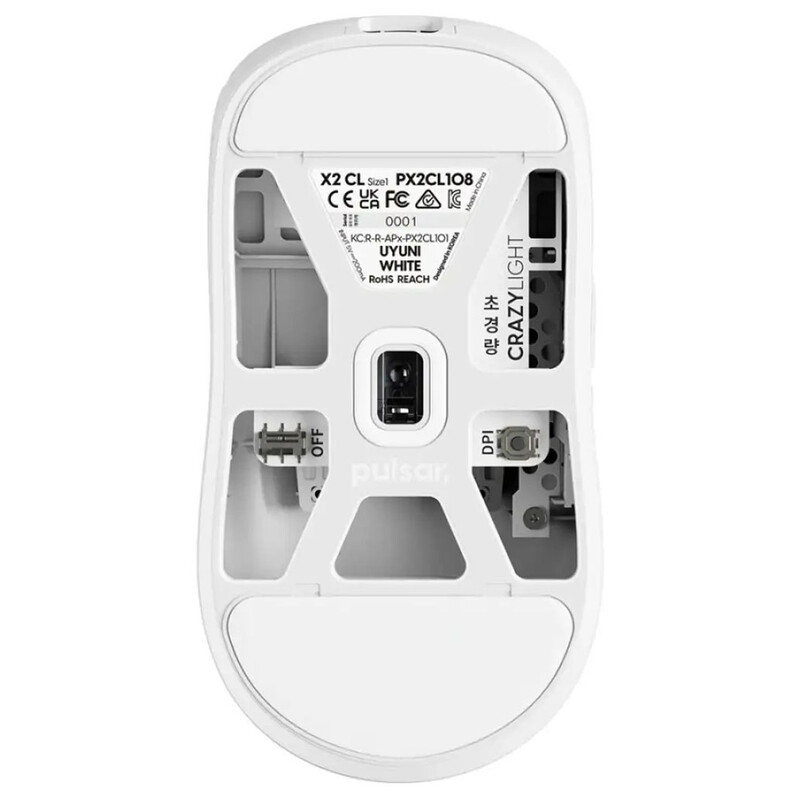 Мышь беспроводная Pulsar X2 CrazyLight Mini Gaming White (PX2CL108)