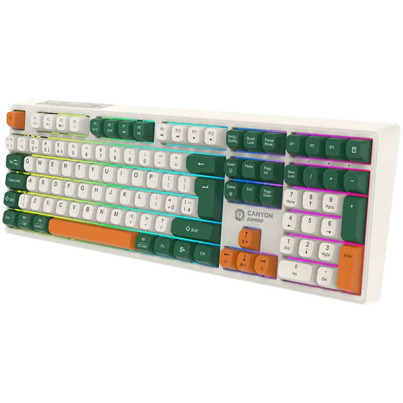 Клавіатура бездротова Canyon Shadder GKW-11 White (CND-SKBW11)