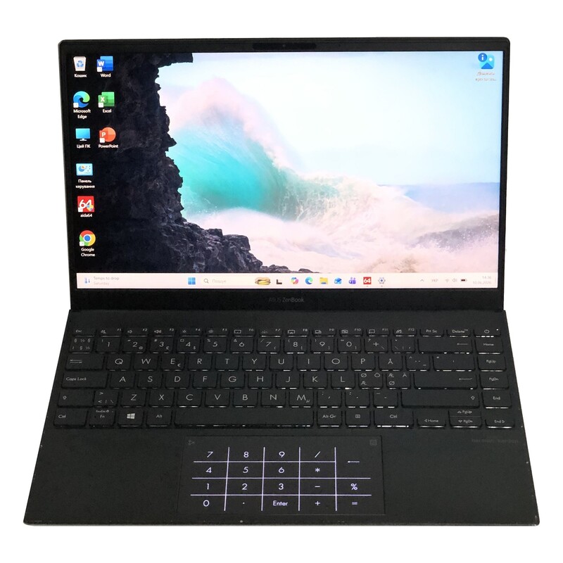 Ноутбук Asus ZenBook UX425QA / 14" FullHD IPS / AMD Ryzen 7 5800H / 16GB / 512GB SSD / Win11 / Backlight - Б/у