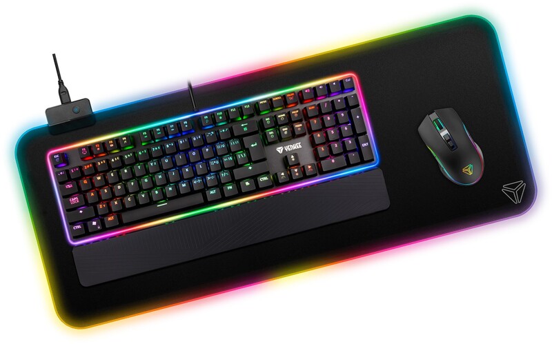 Игровая поверхность Yenkee YPM 3006 Gaming RGB Warp (45015854)
