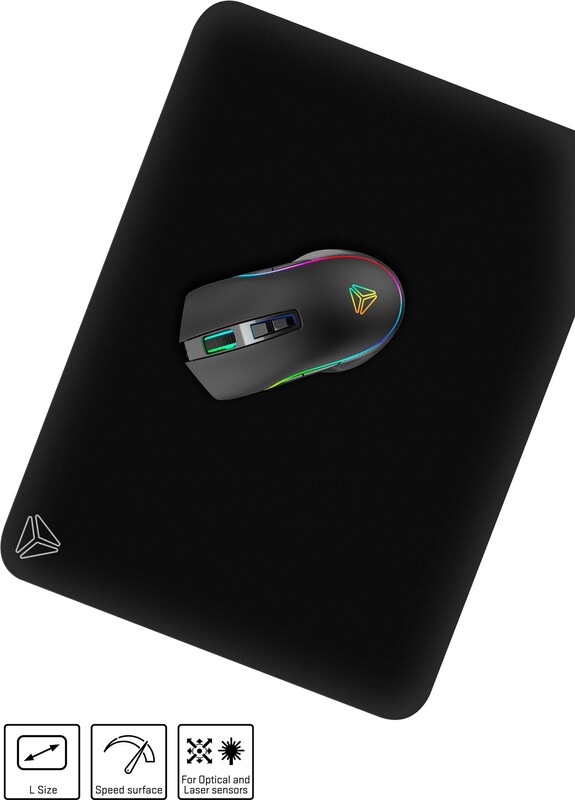 Игровая поверхность Yenkee YPM 47 Gaming Speed Top L Black (45015888)
