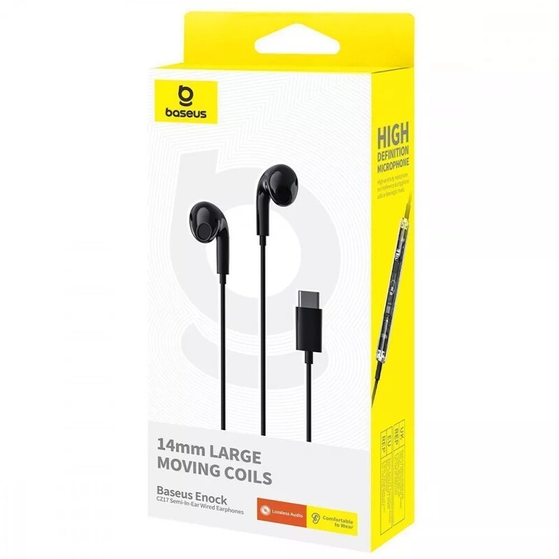 Гарнітура Baseus Encok CZ17 Type-C Black (A00170000113-Z1)