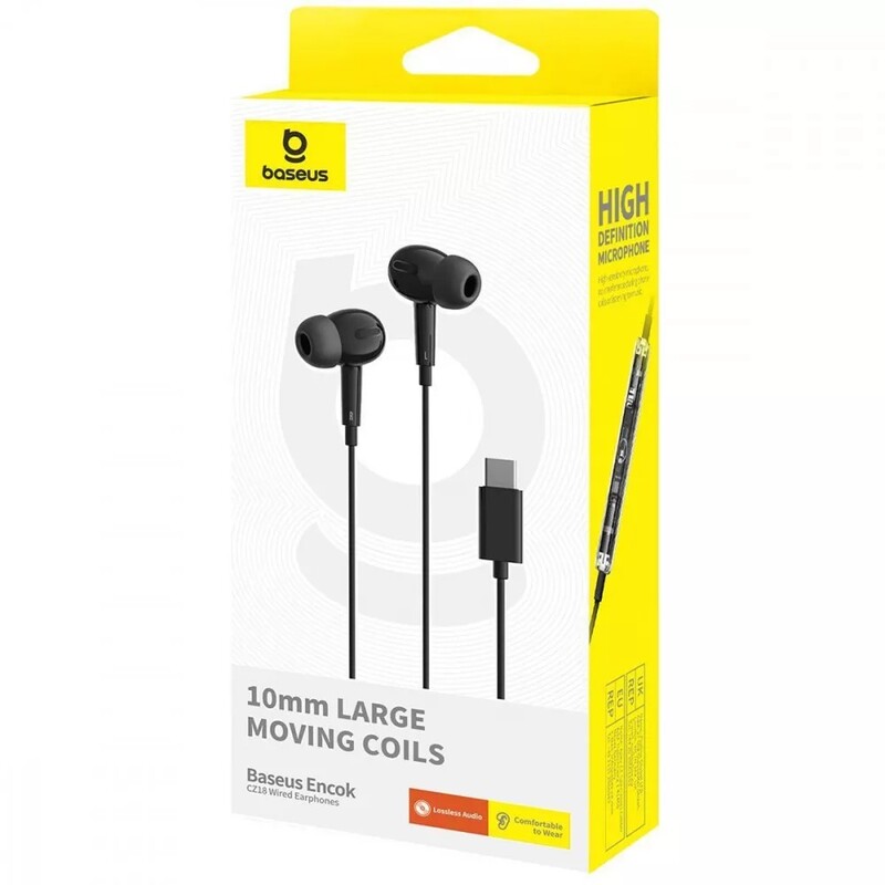 Гарнітура Baseus Encok CZ18 Type-C Black (A00170100113-Z1)