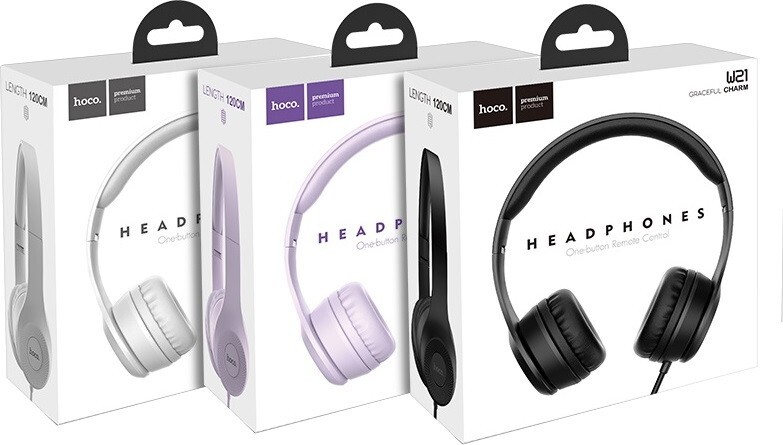 Гарнитура Hoco W21 Graceful Charm Purple (W21P)