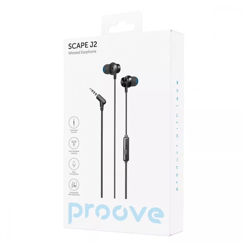 Гарнитура Proove Scape J2 Black (WESJ20000801)