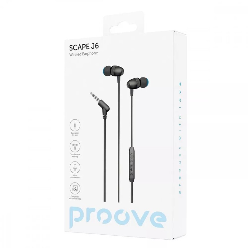 Гарнитура Proove Scape J6 Black (WESJ60000801)