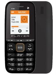 Мобильный телефон 2E S180 2021 Dual Sim без ЗУ Black&Gold (688130243384)