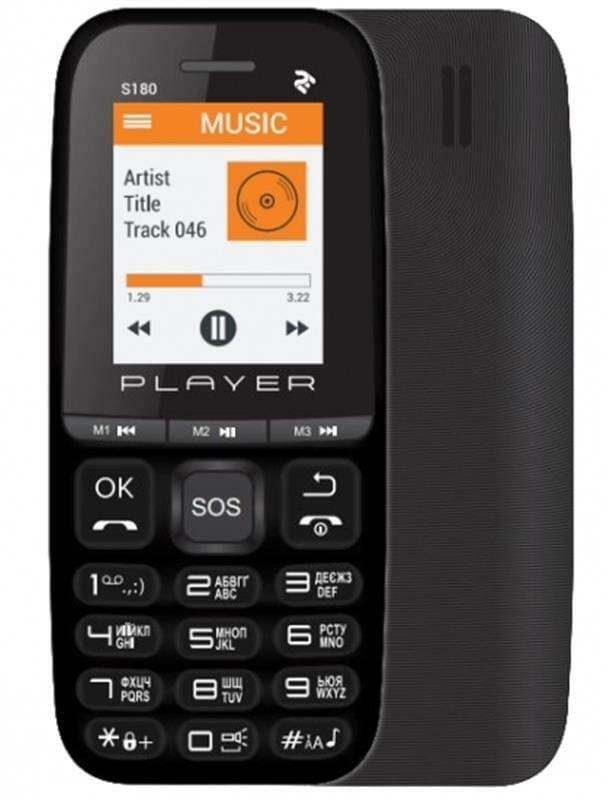 Мобильный телефон 2E S180 2021 Dual Sim Black (688130243377)