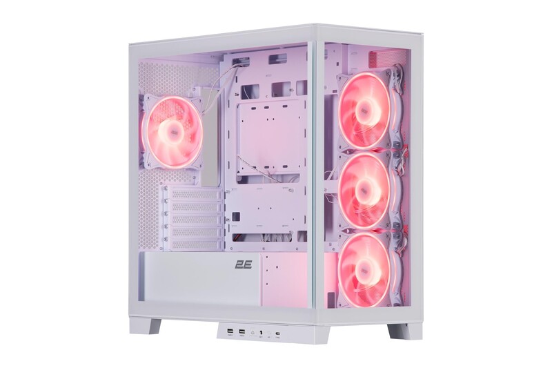 Корпус 2E Gaming Fantom GK701W White без БП