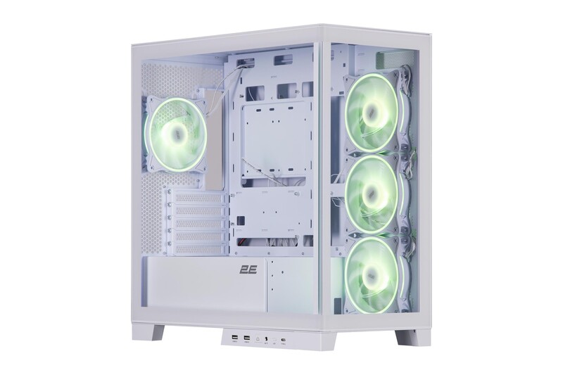 Корпус 2E Gaming Fantom GK701W White без БП