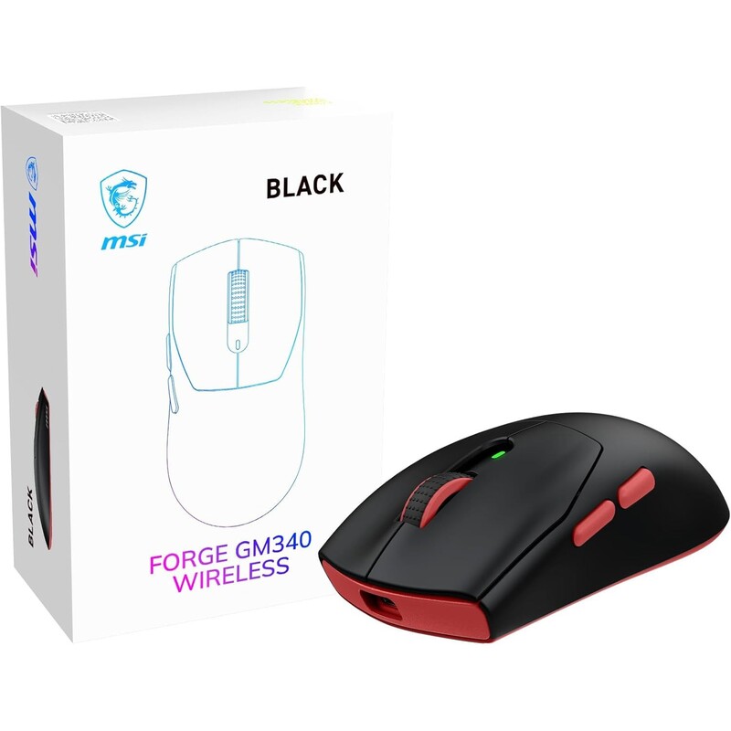 Мышь беспроводная MSI Forge GM340 Wireless Black