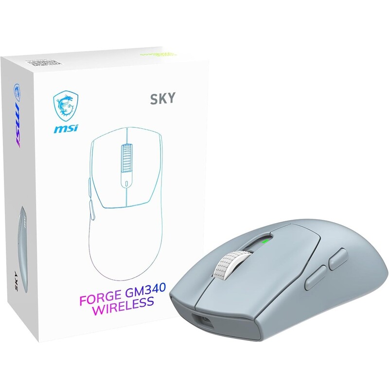 Мышь беспроводная MSI Forge GM340 Wireless Sky