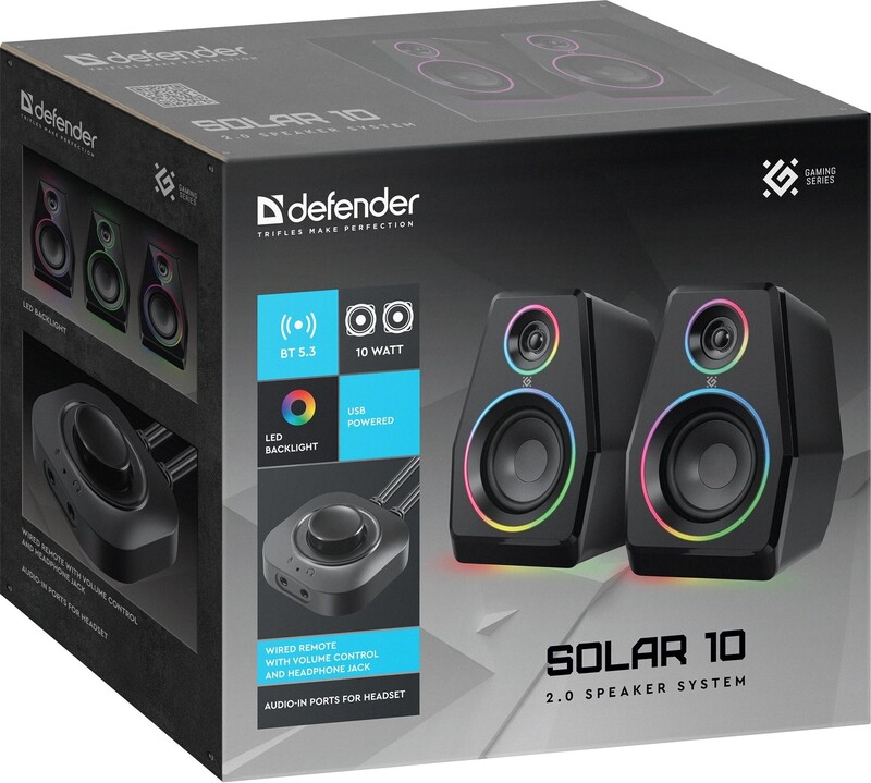 Акустическая система Defender Solar 10 Black (65940)