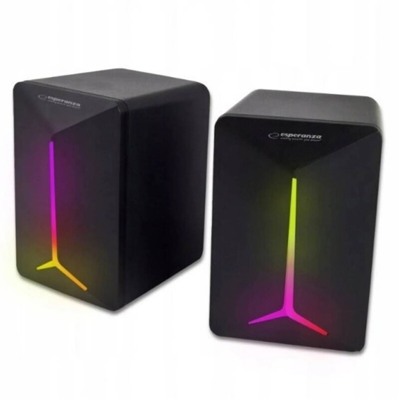 Акустична система Esperanza USB 2.0 Led Rainbow Frevo Black (EGS105)