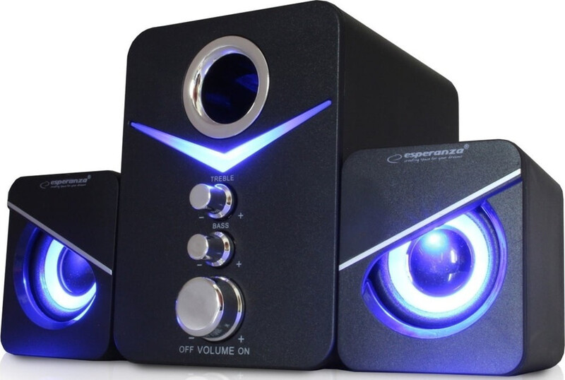 Акустична система Esperanza Speakers 2.1 USB-C Cancan Black (EP153)