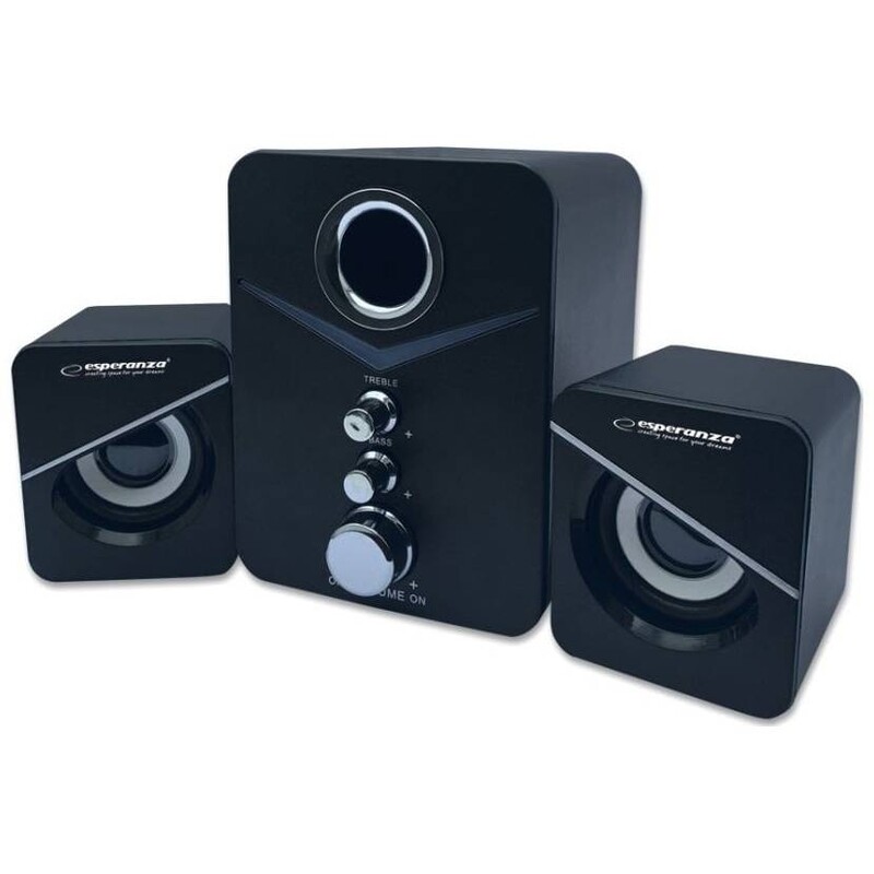 Акустична система Esperanza Speakers 2.1 USB-C Cancan Black (EP153)