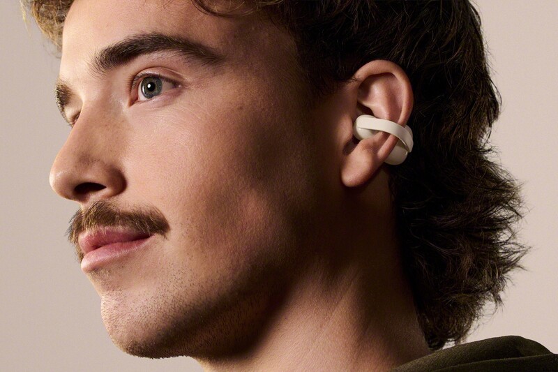 Bluetooth-гарнитура Sony LinkBuds Clip Beige (WFLC900C.E)