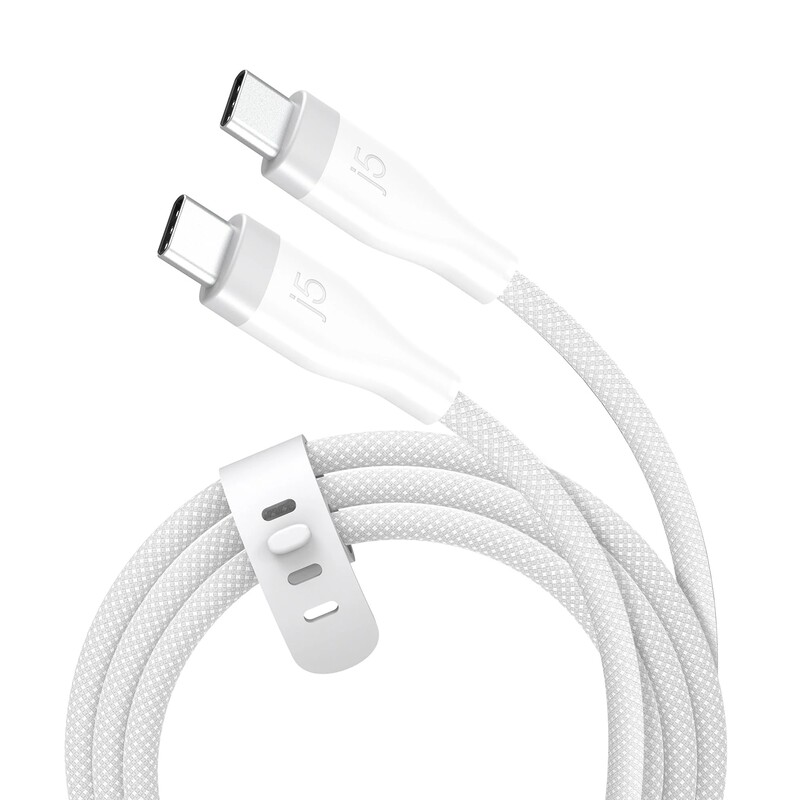 Адаптер J5create USB-C/USB-C (M/M), 1.8 м, White (JUCX18L18W-N)