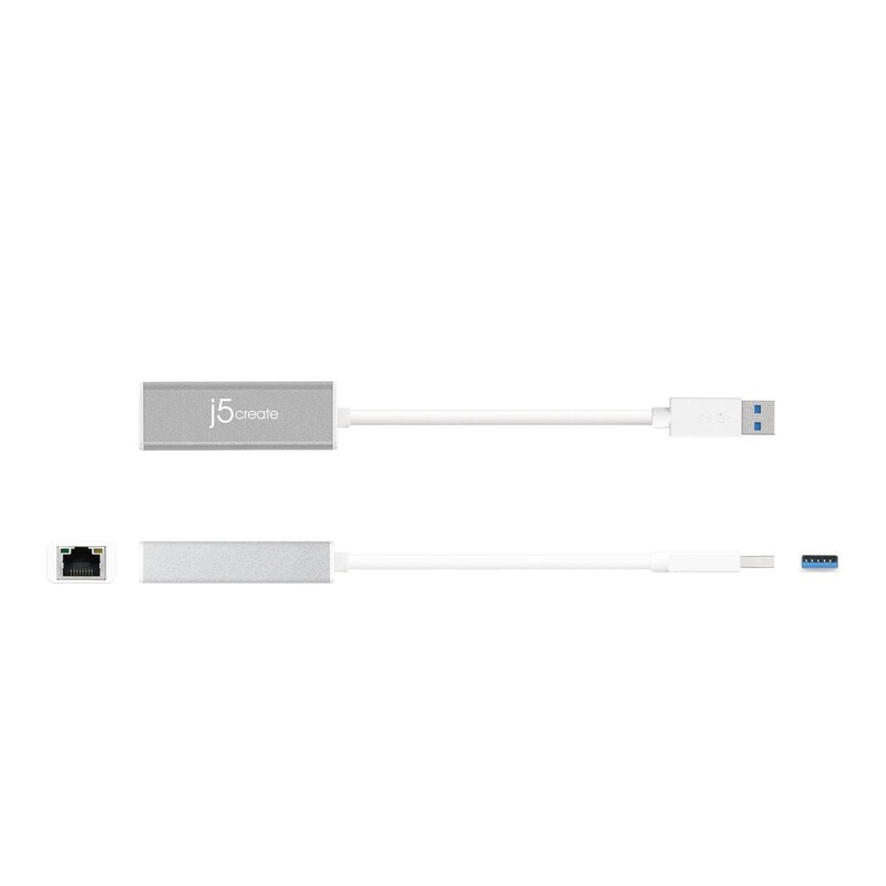 Адаптер J5create USB-A - RJ-45 Silver (JUE130-N)