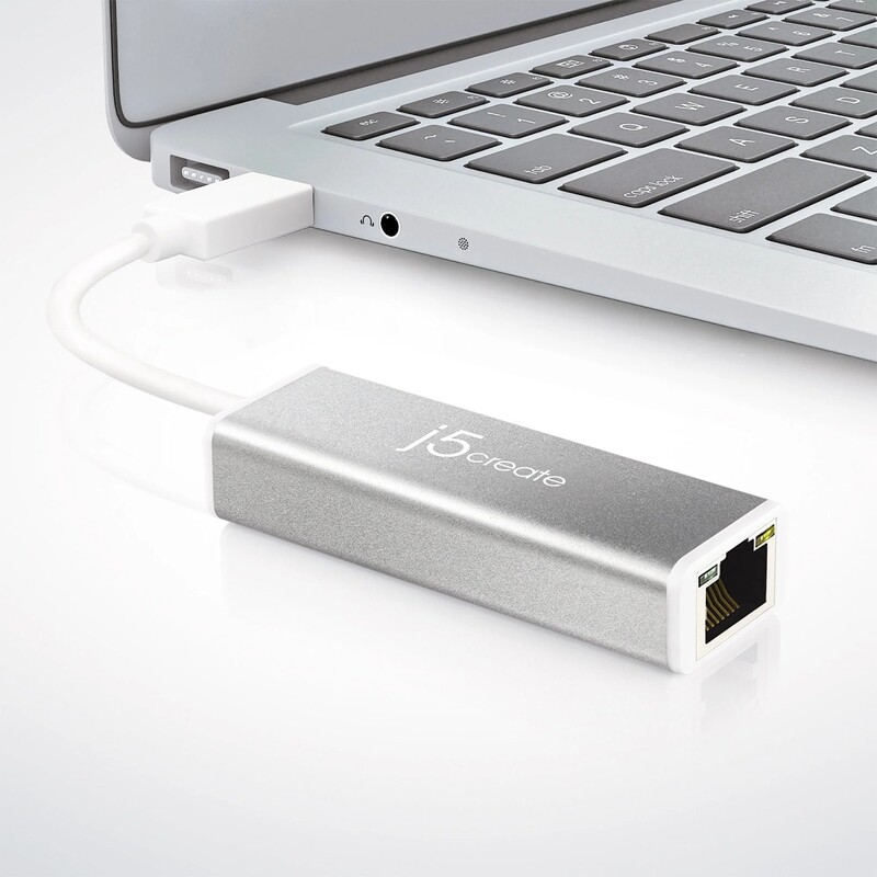Адаптер J5create USB-A - RJ-45 Silver (JUE130-N)