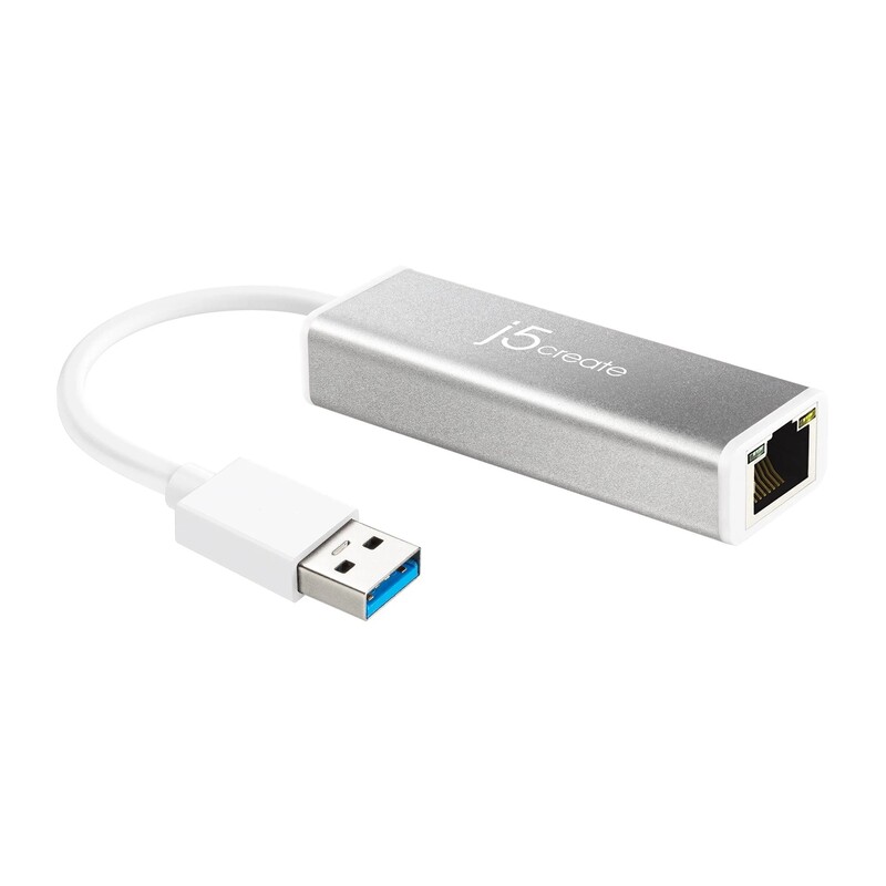 Адаптер J5create USB-A - RJ-45 Silver (JUE130-N)