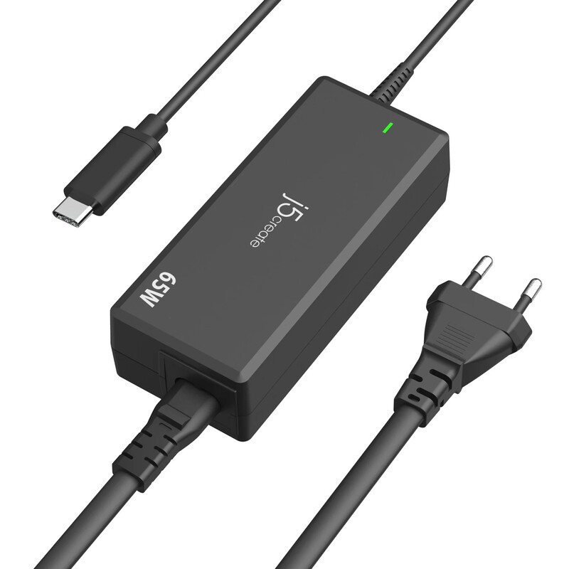 Мережевий зарядний пристрій J5create 65W Black (JUP1265-EN)
