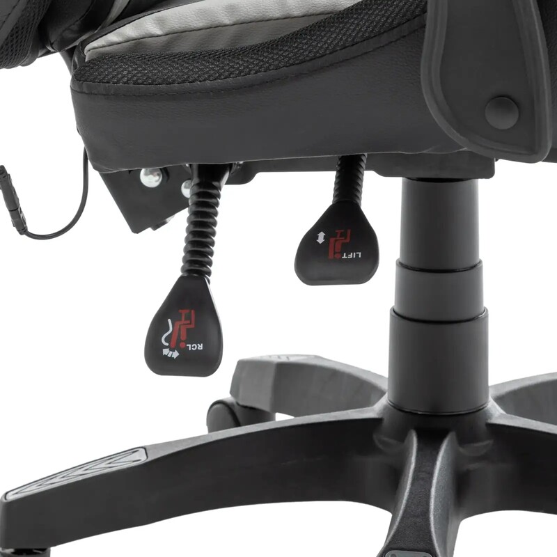 Крісло для геймерів AGN AGN09-25 підсвітка RGB Black/Grey