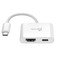 Фото - Адаптер J5create USB-C - USB-C/HDMI (M/F), White (JCA152-N) | click.ua