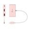 Фото - Адаптер J5create USB-C - USB/USB-C/HDMI (M/F), Pink (JCA379ER-N) | click.ua