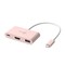 Фото - Адаптер J5create USB-C - USB/USB-C/HDMI (M/F), Pink (JCA379ER-N) | click.ua