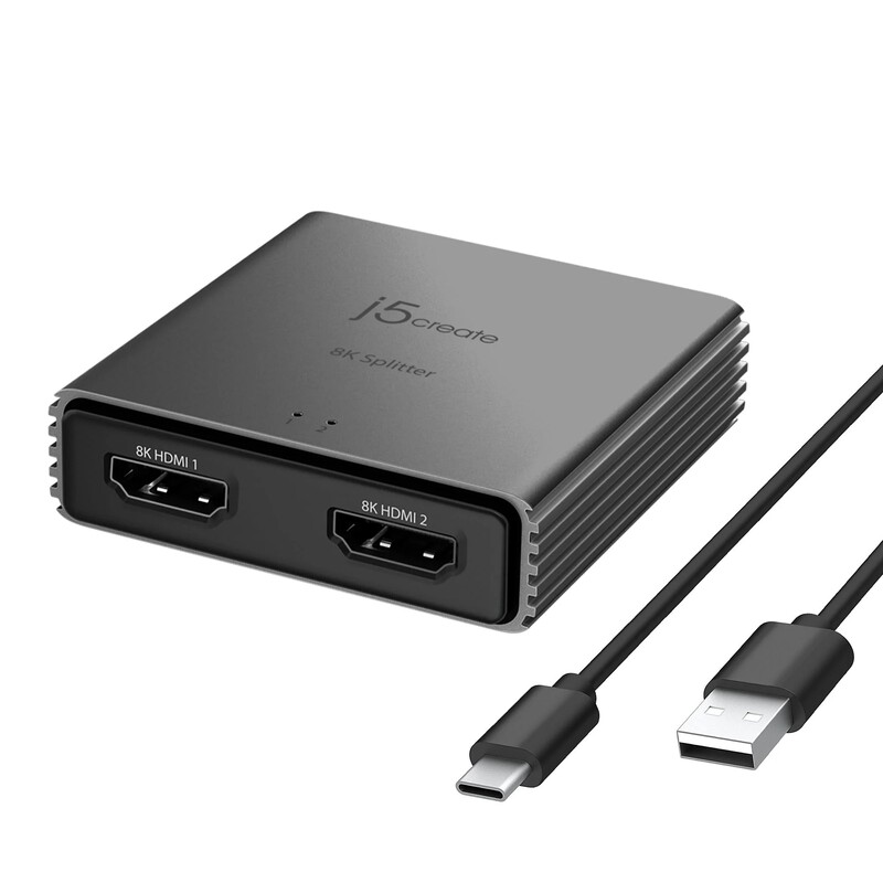 Адаптер J5create HDMI - 2 HDMI (F/F) Black (JDSH812-N)