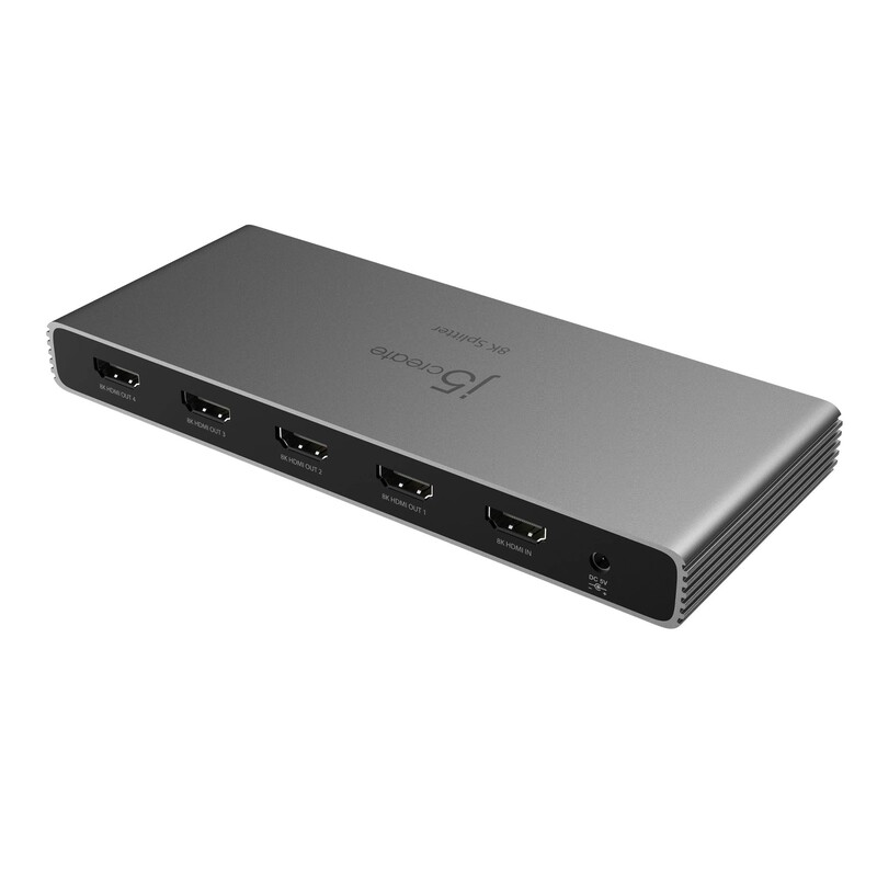 Адаптер J5create HDMI - 4 HDMI (F/F) Black (JDSH814-N)