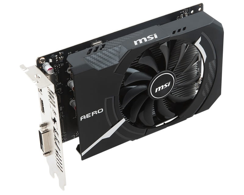 Видеокарта GF GTX 1050 Ti 4GB GDDR5 Aero ITX OCV1 MSI (GeForce GTX 1050 Ti AERO ITX 4G OCV1)
