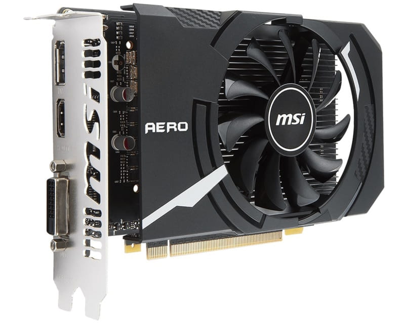 Видеокарта GF GTX 1050 Ti 4GB GDDR5 Aero ITX OCV1 MSI (GeForce GTX 1050 Ti AERO ITX 4G OCV1)