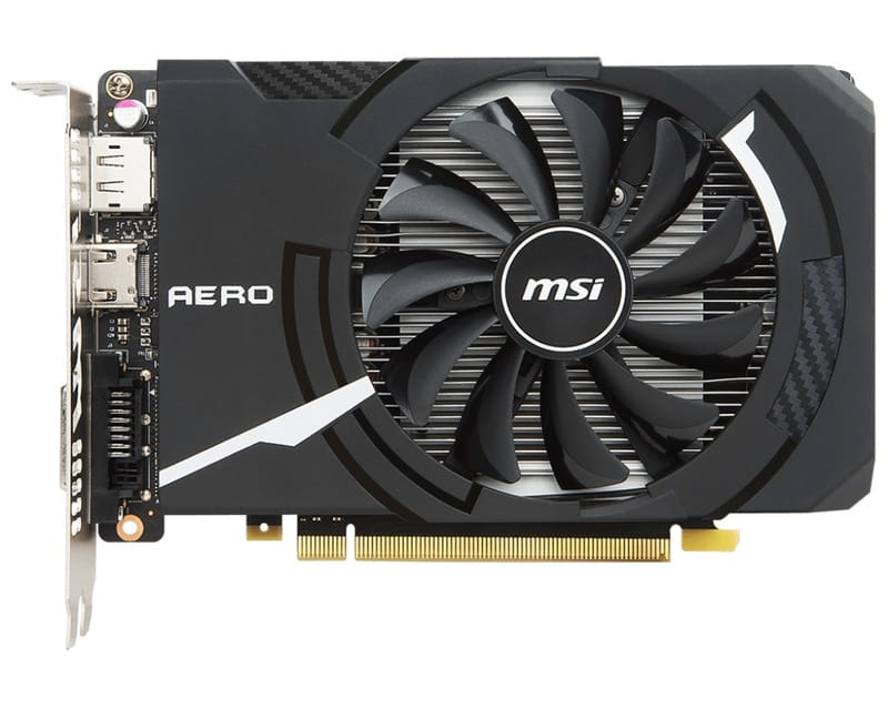 Видеокарта GF GTX 1050 Ti 4GB GDDR5 Aero ITX OCV1 MSI (GeForce GTX 1050 Ti AERO ITX 4G OCV1)