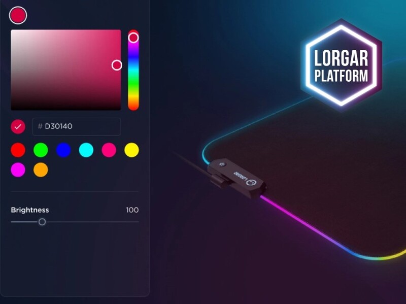 Игровая поверхность Lorgar Steller 919 RGB USB Black (LRG-GMP919)