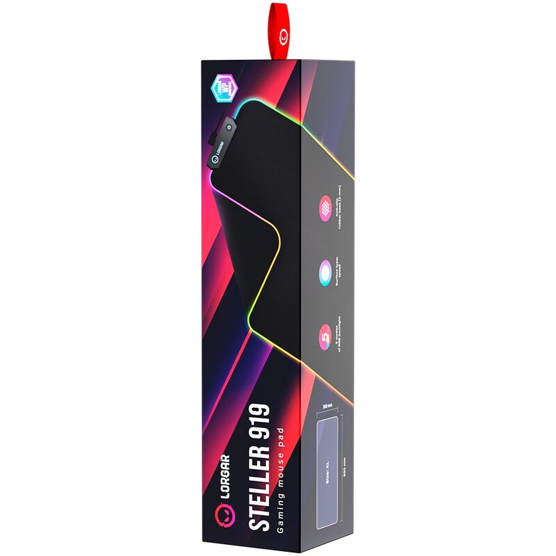 Игровая поверхность Lorgar Steller 919 RGB USB Black (LRG-GMP919)