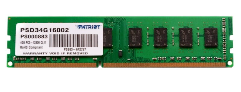 Модуль пам'ятi DDR3 4GB/1600 Patriot Signature Line (PSD34G16002)