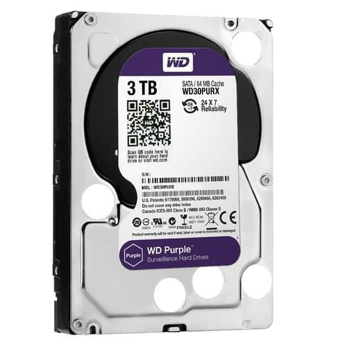 Фото - Накопичувач HDD SATA 3.0TB WD Purple 5400rpm 64MB (WD30PURX) Refurbished | click.ua