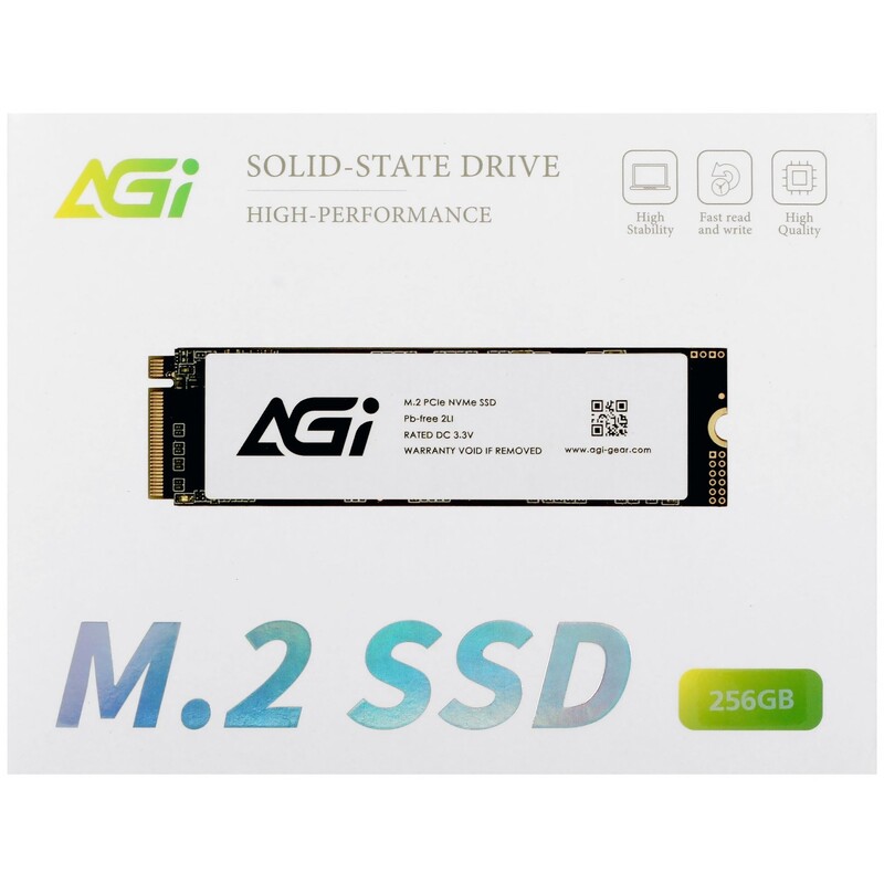 Накопитель SSD 256GB AGI AI198 M.2 2280 PCIe 3.0 x4 NVMe 3D NAND (AGI256G16AI198)