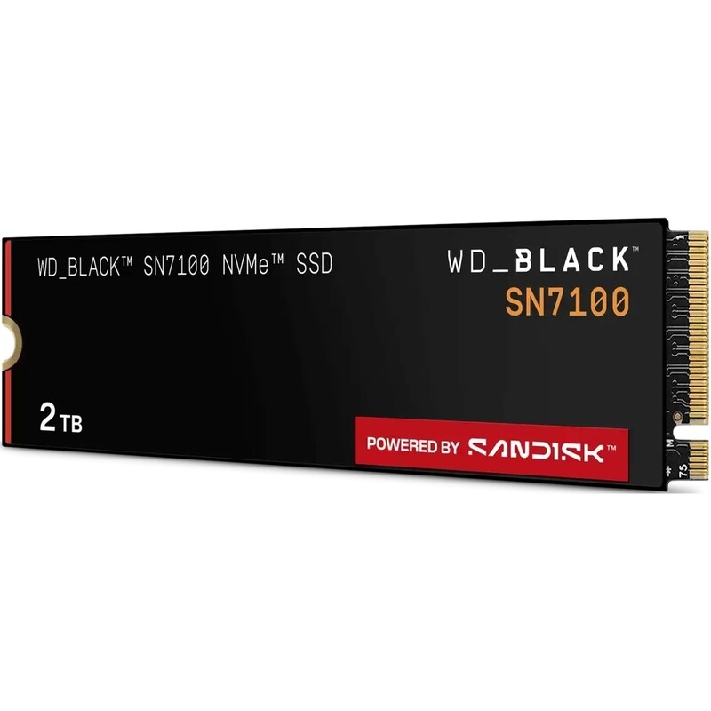 Накопитель SSD 2TB WD Black SN7100 M.2 2280 PCIe 4.0 x4 3D NAND TLC (WDS200T4X0E-00CJA0)