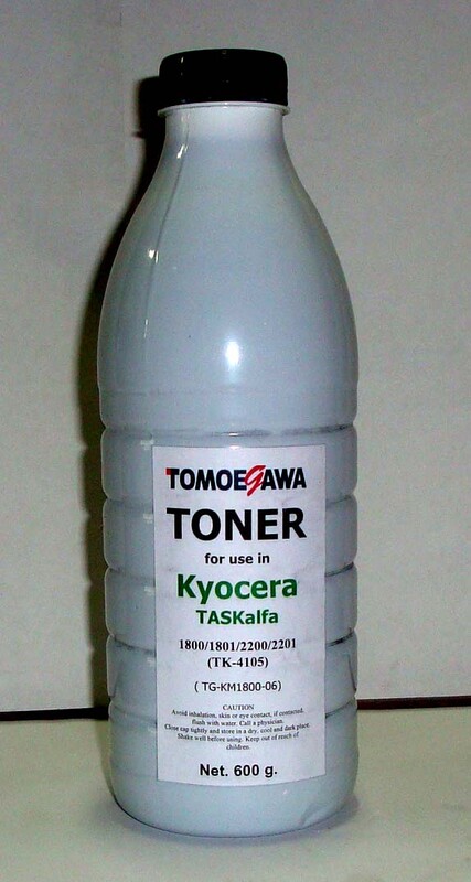 Тонер Tomoegawa (TG-KM1800-06) Kyocera TASKalfa 1800/1801/2200/2201 Black 600г