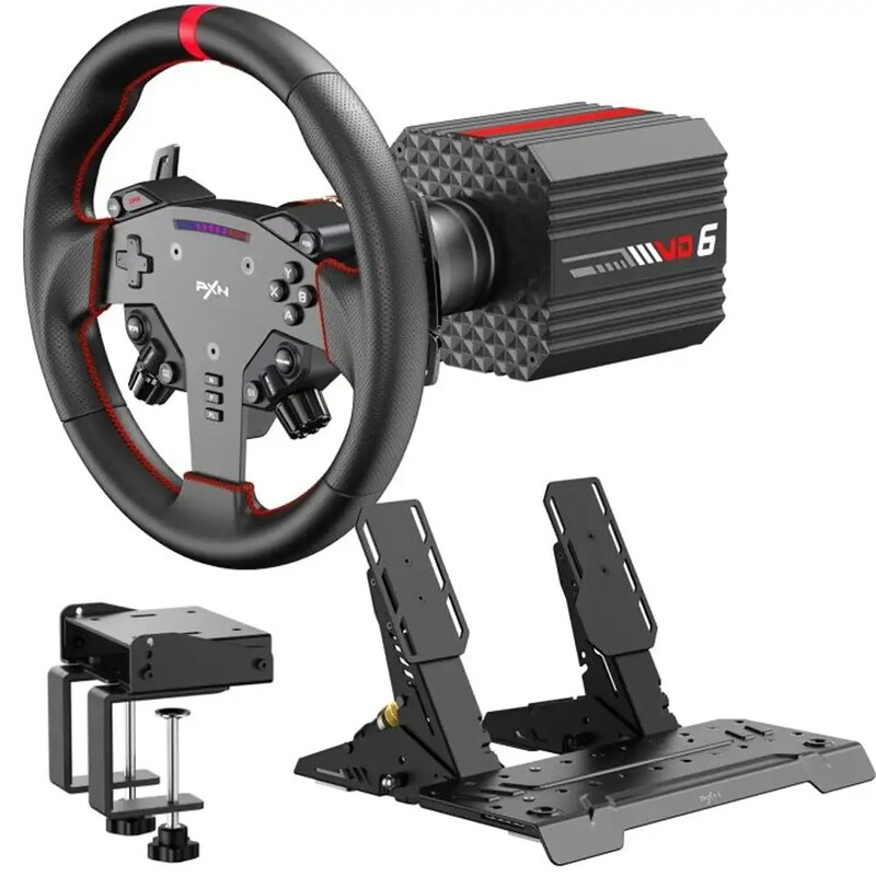 Кермо і педалі PXN VD6 Black (PXN-VD6 Bundle EU)