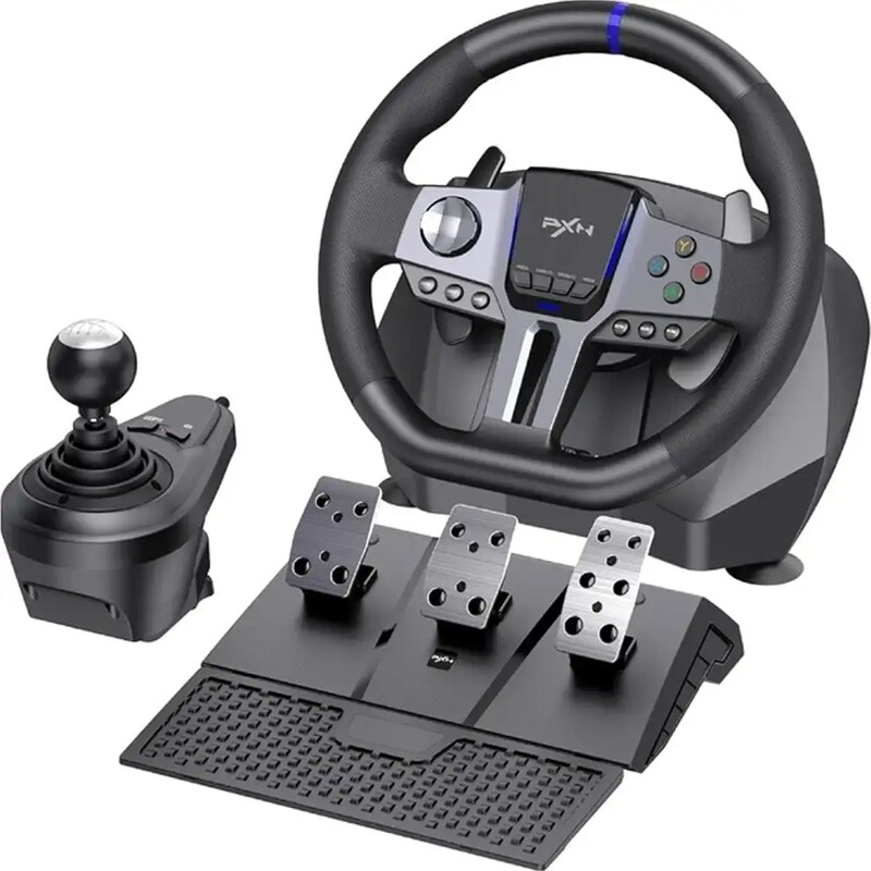 Кермо і педалі, коробка передач PXN V9 GEN2 Black (PXN-V9GEN2)