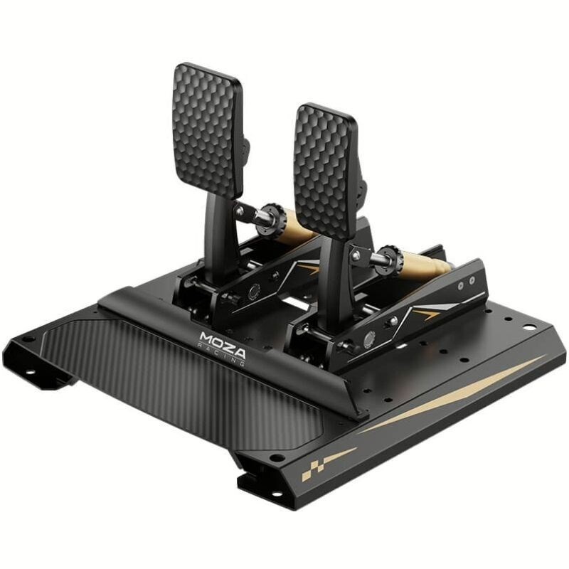 Комплект 2 педалей MOZA CRP2, USB, тензодатчик 200 кг, карбонова підставка, Black (RS066_Moza)