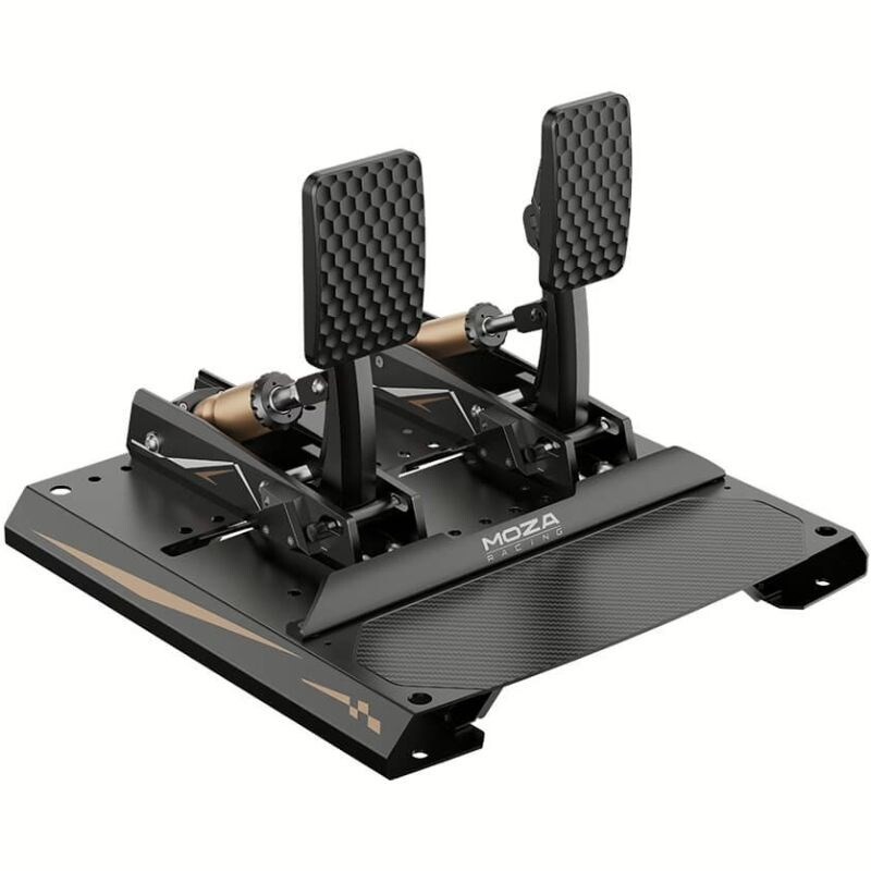 Комплект 2 педалей MOZA CRP2, USB, тензодатчик 200 кг, карбонова підставка, Black (RS066_Moza)