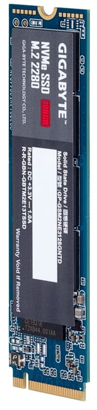 Накопитель SSD  128GB Gigabyte M.2 PCIe NVMe 3.0 x4 NAND TLC (GP-GSM2NE3128GNTD)