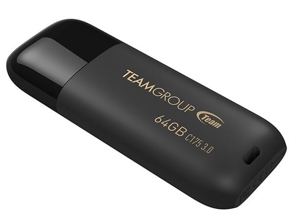 Флеш-накопитель USB3.1 64GB Team C175 Pearl Black (TC175364GB01)
